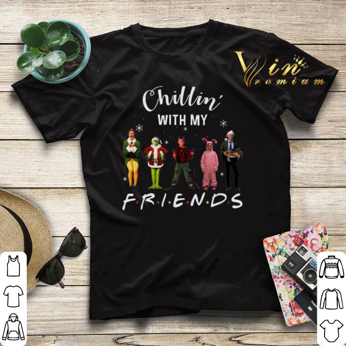 Chillin' with my Friends Grinch Elf Home Alone Characters shirt sweater Chillin with my Friends Grinch Elf Home Alone Characters shirt sweater 4 - Chillin' with my Friends Grinch Elf Home Alone Characters shirt sweater