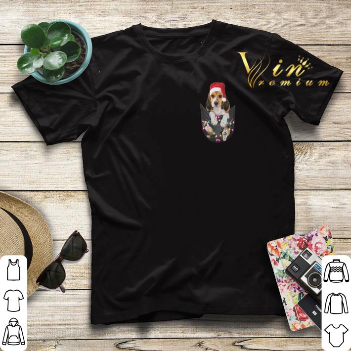 Christmas light Santa Beagle in pocket shirt Christmas light Santa Beagle in pocket shirt 4 - Christmas light Santa Beagle in pocket shirt