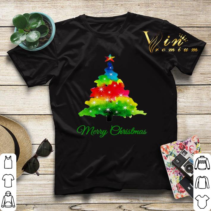 Colorful merry Christmas Tree Art shirt sweater 4 - Colorful merry Christmas Tree Art shirt sweater