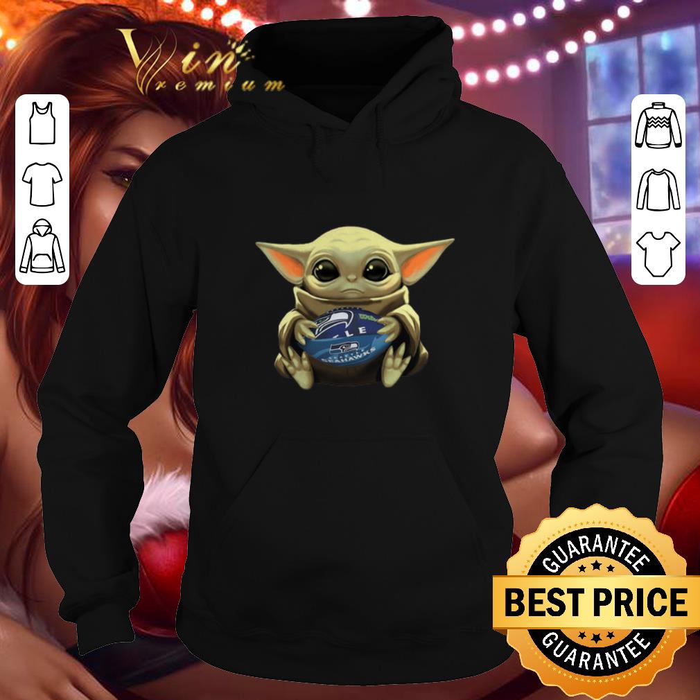 Cool Baby Yoda Hug Seattle Seahawks shirt 4 - Cool Baby Yoda Hug Seattle Seahawks shirt