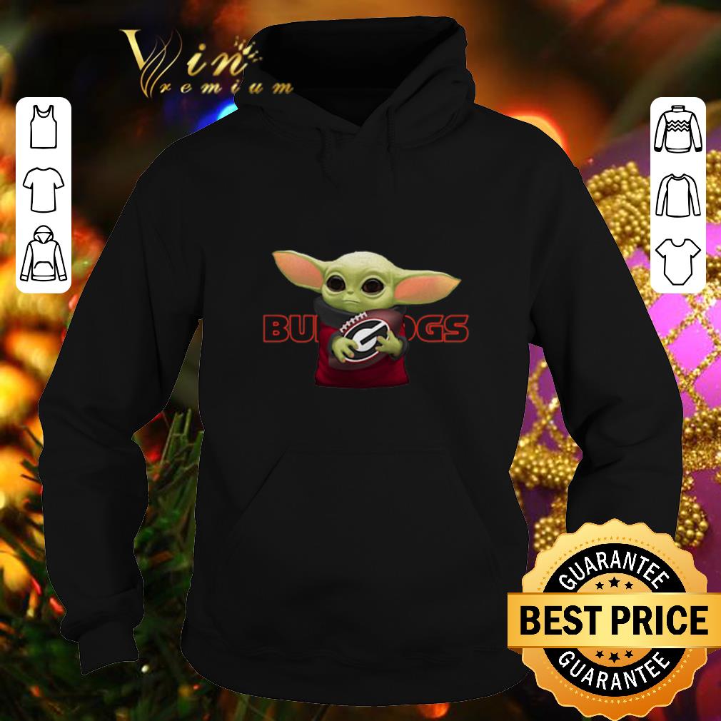 Cool Baby Yoda hug Georgia Bulldogs Star Wars Mandalorian shirt 4 - Cool Baby Yoda hug Georgia Bulldogs Star Wars Mandalorian shirt