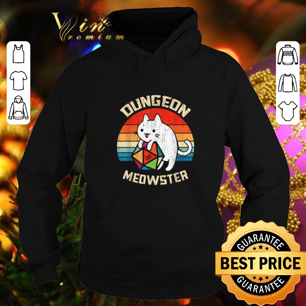 Cool Dungeons & Dragons Meowster Cat D20 Vintage shirt Cool Dungeons Dragons Meowster Cat D20 Vintage shirt 4 - Cool Dungeons & Dragons Meowster Cat D20 Vintage shirt