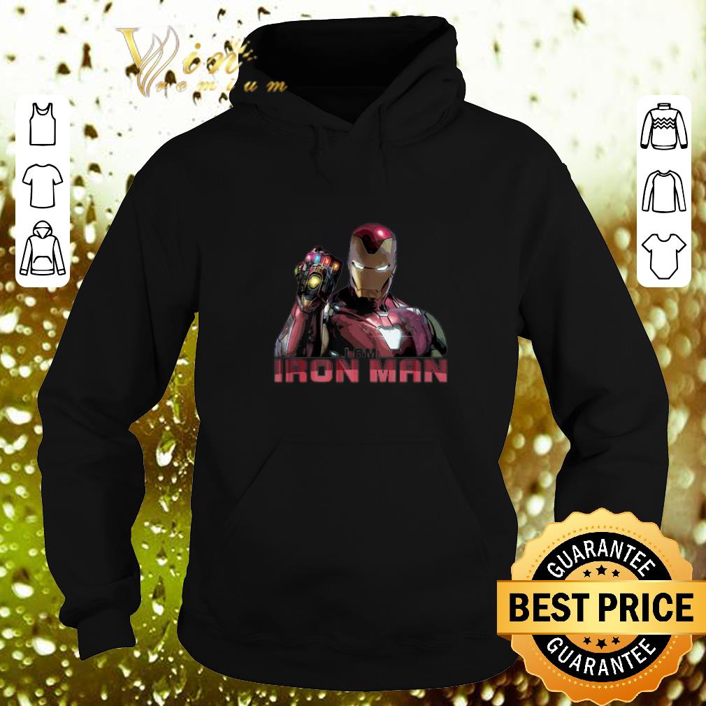 Cool I am Iron Man Avengers Endgame Nano gauntlet shirt 4 - Cool I am Iron Man Avengers Endgame Nano gauntlet shirt