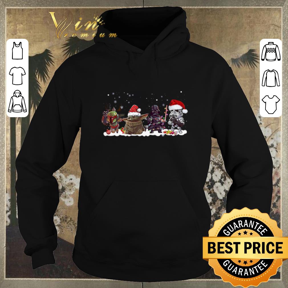 Funny Boba Fett Baby Yoda Darth Vader R2D2 chibi Christmas shirt sweater 4 - Funny Boba Fett Baby Yoda Darth Vader R2D2 chibi Christmas shirt sweater