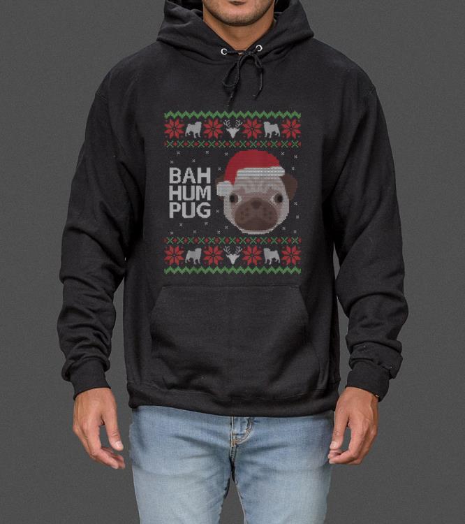 Funny Ugly Sweater Christmas Bah Hum Pug Dog Gift sweater 4 - Funny Ugly Sweater Christmas Bah Hum Pug Dog Gift sweater