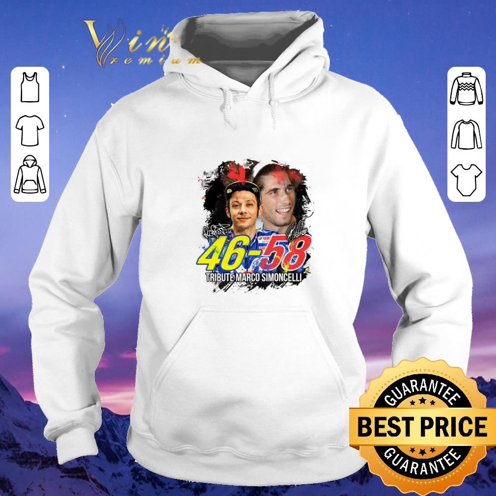 Funny Valentino Rossi 46 Tribute Marco Simoncelli 58 signatures shirt sweater 4 - Funny Valentino Rossi 46 Tribute Marco Simoncelli 58 signatures shirt sweater