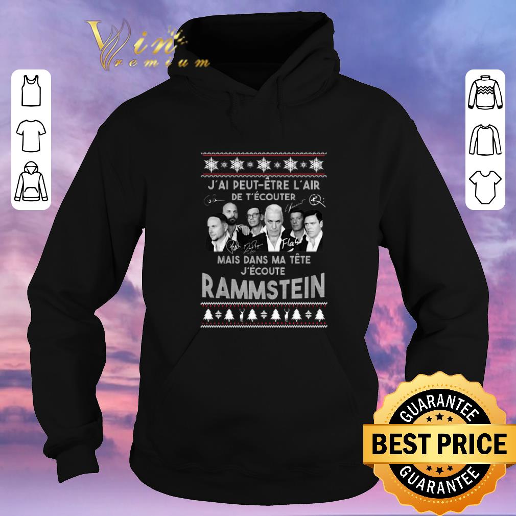 Funny ugly Christmas J ai peut etre l air de t ecouter mais Rammstein sweater 4 - Funny ugly Christmas J'ai peut etre l'air de t'ecouter mais Rammstein sweater