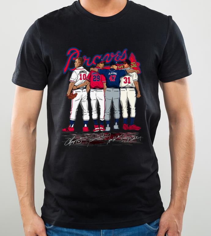 Great MLB Atlanta Braves Jones Smoltz Glavine Maddux Signatures shirt 4 - Great MLB Atlanta Braves Jones Smoltz Glavine Maddux Signatures shirt