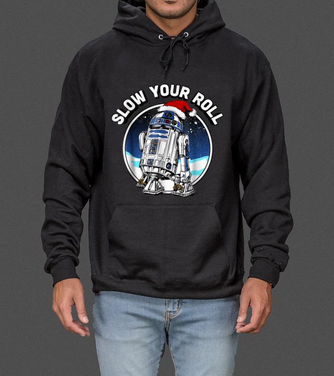 Great Star Wars R2 D2 Santa Hat Slow Your Roll Christmas sweater 4 - Great Star Wars R2-D2 Santa Hat Slow Your Roll Christmas sweater
