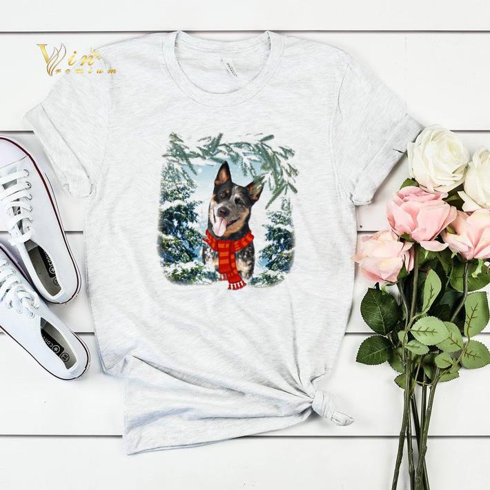 Heeler Australian Cattle in snow forest Christmas shirt sweater 4 - Heeler Australian Cattle in snow forest Christmas shirt sweater