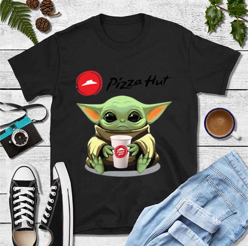 Hot Baby Yoda Hug Pizza Hut shirt 4 - Hot Baby Yoda Hug Pizza Hut shirt