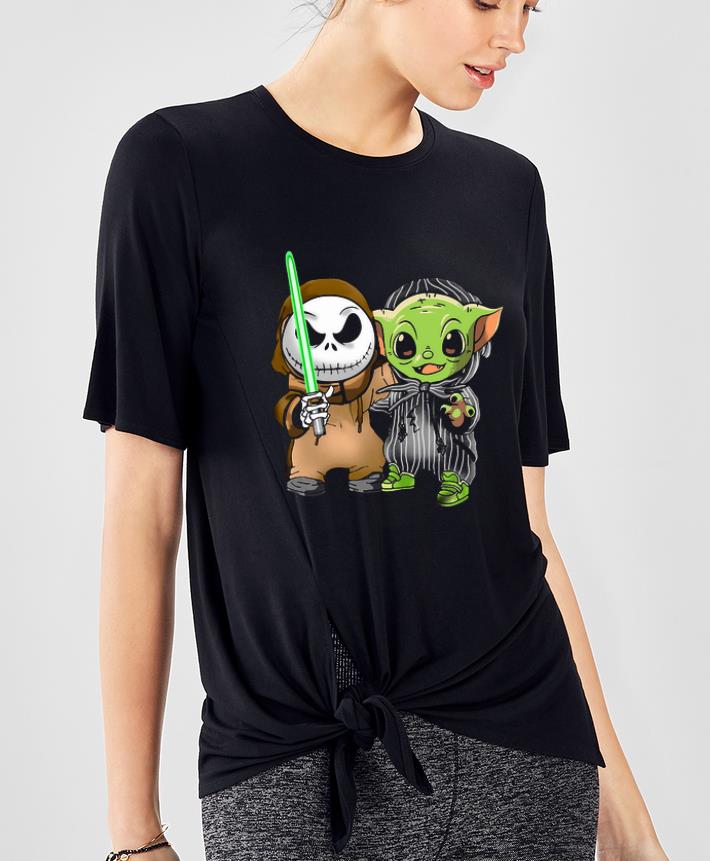 Hot Baby Yoda and Jack Skellington shirt 4 - Hot Baby Yoda and Jack Skellington shirt
