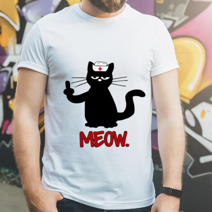 Hot Black Cat Nurse Meow shirt 4 - Hot Black Cat Nurse Meow shirt