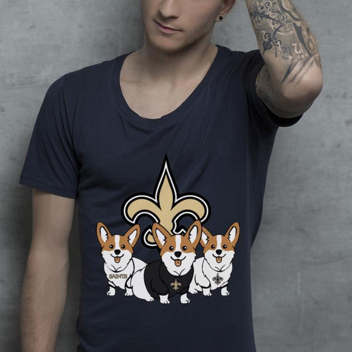 Hot Corgi New Orleans Saints Dog Lovers shirt 4 - Hot Corgi New Orleans Saints Dog Lovers shirt
