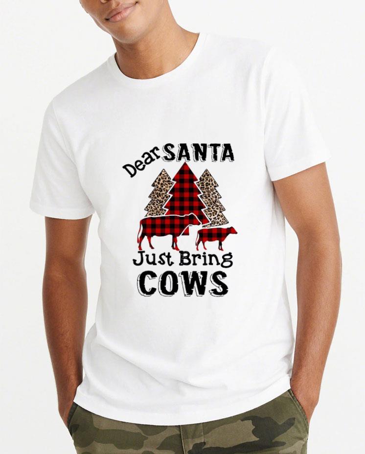 Hot Dear Santa just bring cows Christmas tree shirt 4 - Hot Dear Santa just bring cows Christmas tree shirt