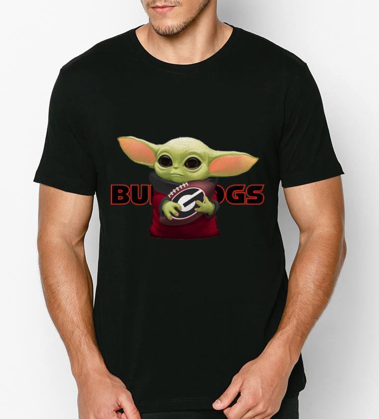 Hot Football Baby Yoda Hug Georgia Bulldogs shirt 4 - Hot Football Baby Yoda Hug Georgia Bulldogs shirt