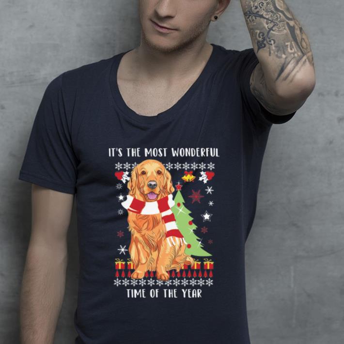 Hot Golden Retriever Wonderful Time Of The Years Ugly Christmas shirt 4 - Hot Golden Retriever Wonderful Time Of The Years Ugly Christmas shirt