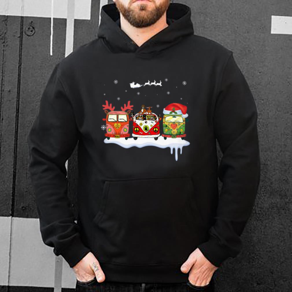 Hot Hippie Car Reindeer light christmas shirt 4 - Hot Hippie Car Reindeer light christmas shirt