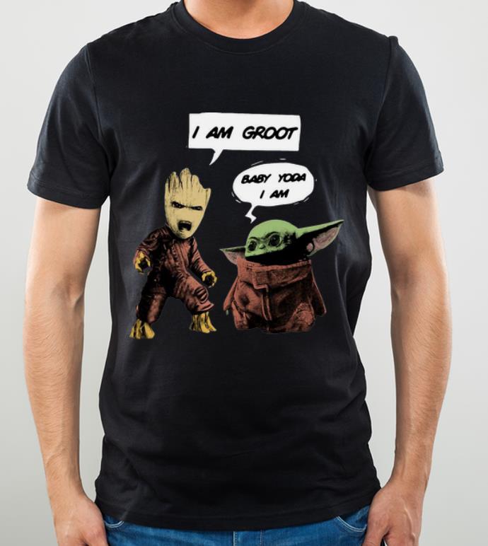 Hot I Am Groot And Baby Yoda I Am shirt 4 - Hot I Am Groot And Baby Yoda I Am shirt