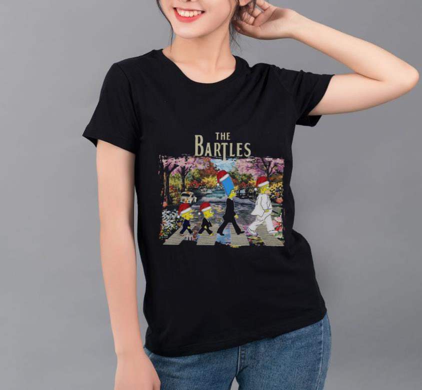 Hot Santa The Simpsons The Bartles Abbey Road Crosswalk Christmas shirt 4 - Hot Santa The Simpsons The Bartles Abbey Road Crosswalk Christmas shirt