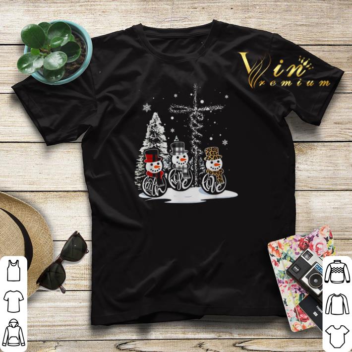 Merry Christmas Snowman cross Leopard Plaid shirt 4 - Merry Christmas Snowman cross Leopard Plaid shirt