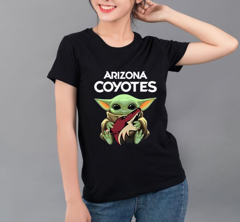 Nice Baby Yoda Hug Arizona Coyotes shirt 4 - Nice Baby Yoda Hug Arizona Coyotes shirt