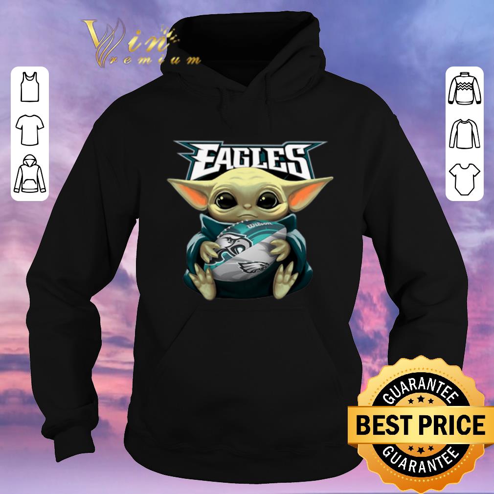 Nice Baby Yoda hug Philadelphia Eagles Star Wars Mandalorian shirt sweater 4 - Nice Baby Yoda hug Philadelphia Eagles Star Wars Mandalorian shirt sweater