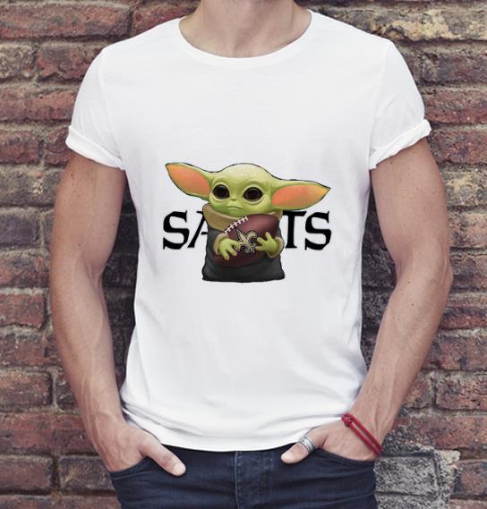 Nice Baby Yoda hug Saints New Orleans shirt 4 - Nice Baby Yoda hug Saints New Orleans shirt