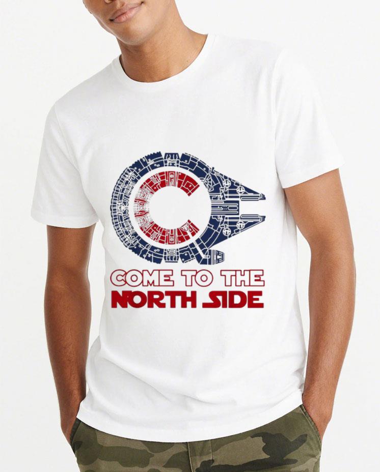 Nice Come To The North Side Star Wars Chicago Cubs Millennium Falcon shirt 4 - Nice Come To The North Side Star Wars Chicago Cubs Millennium Falcon shirt