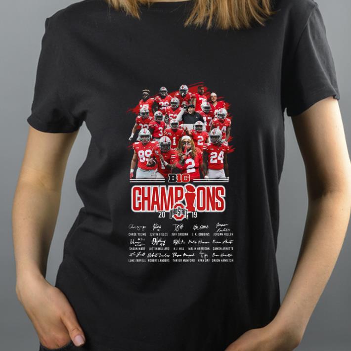 Nice Ohio State Buckeyes Players Big Champions 2019 signatures shirt 4 - Nice Ohio State Buckeyes Players Big Champions 2019 signatures shirt