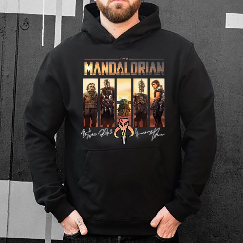 Nice The Mandalorian Baby Yoda Characters Signatures shirt 4 - Nice The Mandalorian Baby Yoda Characters Signatures shirt
