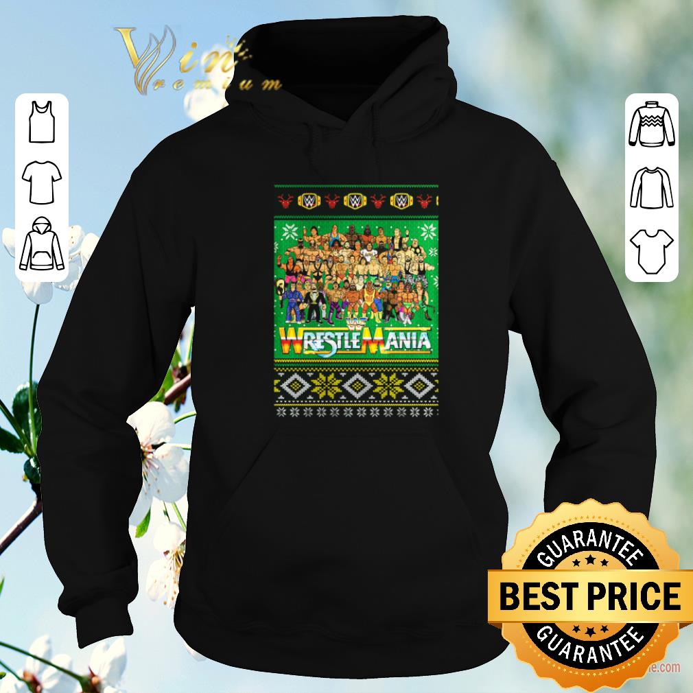 Nice Ugly Christmas WrestleMania 3D sweater 4 - Nice Ugly Christmas WrestleMania 3D sweater