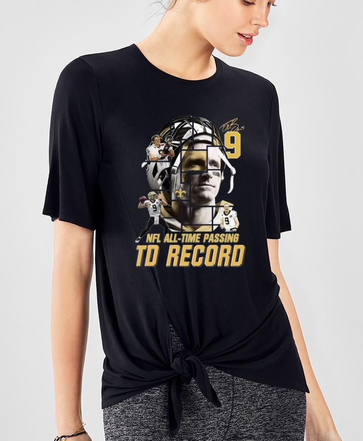 Official 9 Drew Brees Touchdowns Nfl All time Passing Records Signature shirt 4 - Official 9 Drew Brees Touchdowns Nfl All-time Passing Records Signature shirt