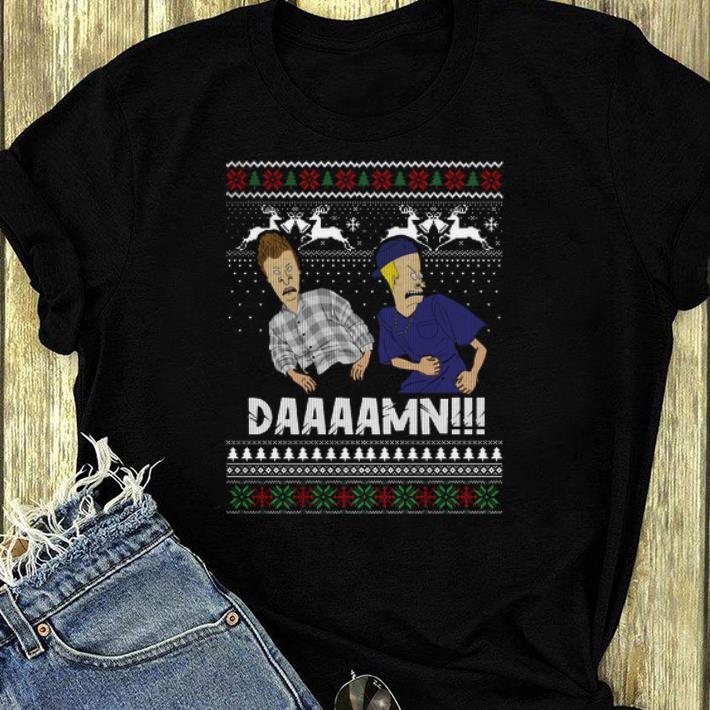 Official Beavis And Butthead Daaaamn Ugly Christmas shirt 4 - Official Beavis And Butthead Daaaamn Ugly Christmas shirt