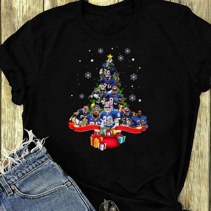 Official Buffalo Bills Players Christmas Tree signatures shirt 4 - Official Buffalo Bills Players Christmas Tree signatures shirt