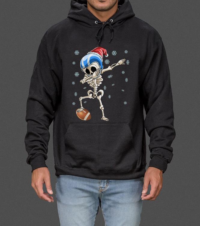 Official Dabbing Skeleton Football Christmas Santa Hat Gift sweater 4 - Official Dabbing Skeleton Football Christmas Santa Hat Gift sweater