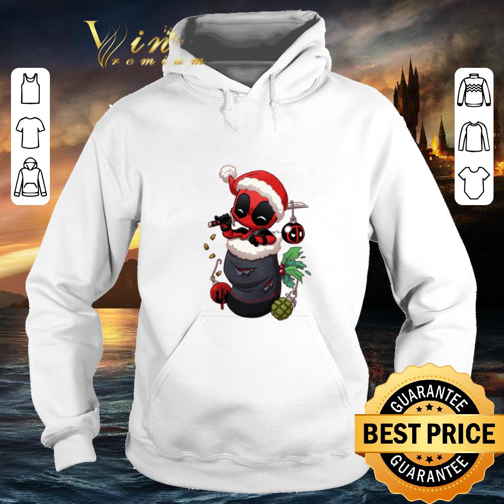 Official Deadpool santa stocking stuffers Christmas shirt 4 - Official Deadpool santa stocking stuffers Christmas shirt