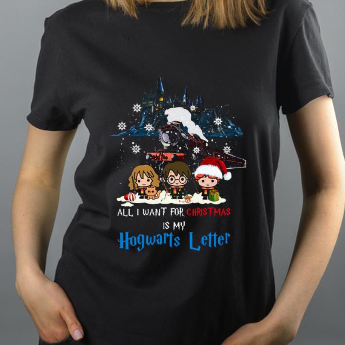 Official Harry Potter Characters Chibi All I Want For Christmas Is My Hogwarts Letter shirt 4 - Official Harry Potter Characters Chibi All I Want For Christmas Is My Hogwarts Letter shirt