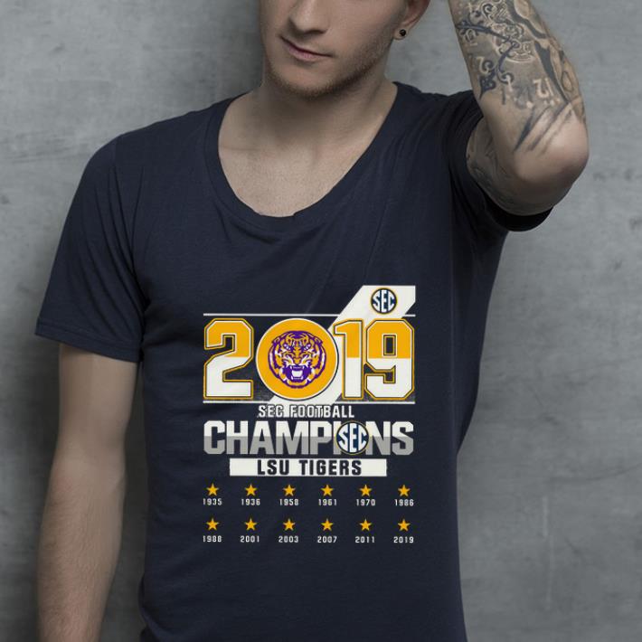Official LSU Tigers 2019 SEC football big 12 Champions shirt 4 - Official LSU Tigers 2019 SEC football big 12 Champions shirt