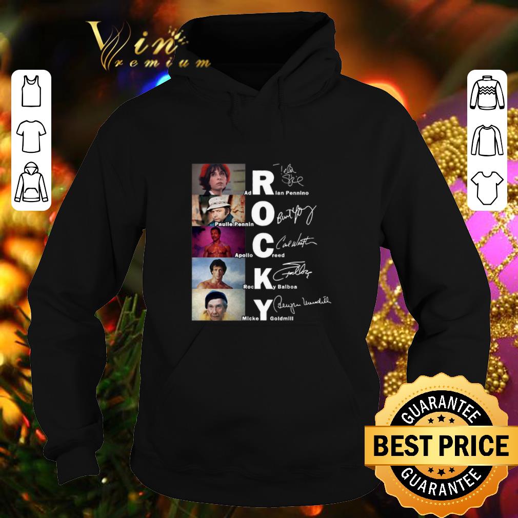 Official Rocky Balboa Adrian Pennino Apollo Creed signatures shirt 4 - Official Rocky Balboa Adrian Pennino Apollo Creed signatures shirt