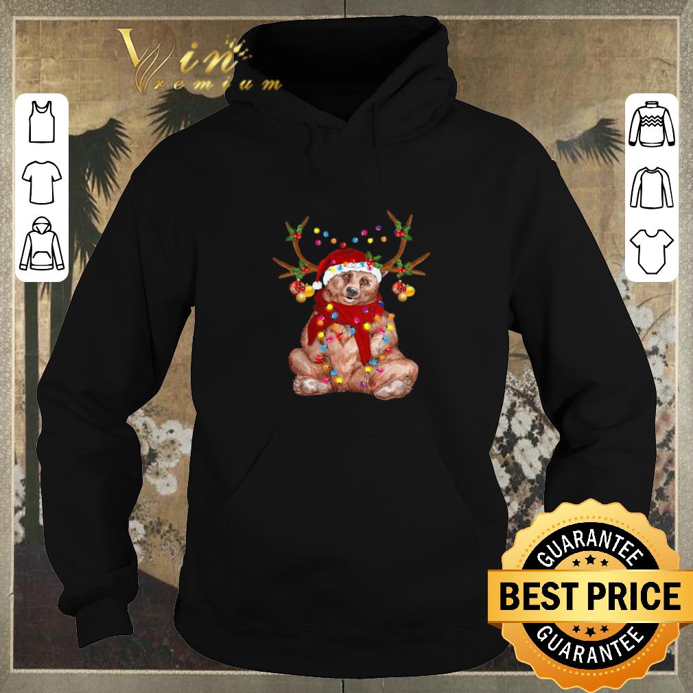 Official Santa Bear Reindeer Christmas Light shirt sweater 4 - Official Santa Bear Reindeer Christmas Light shirt sweater