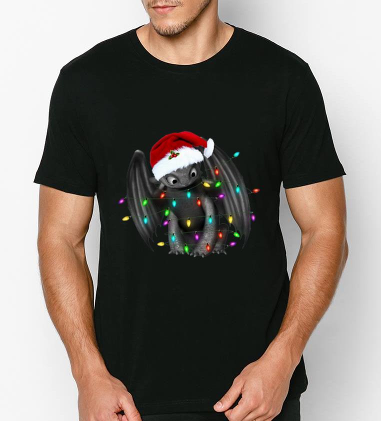 Official Santa Christmas Light Toothless Dragon shirt 4 - Official Santa Christmas Light Toothless Dragon shirt
