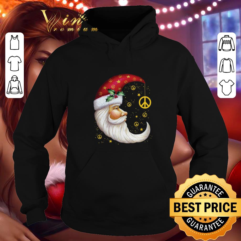 Official Santa Claus moon peace symbols Christmas shirt 4 - Official Santa Claus moon peace symbols Christmas shirt
