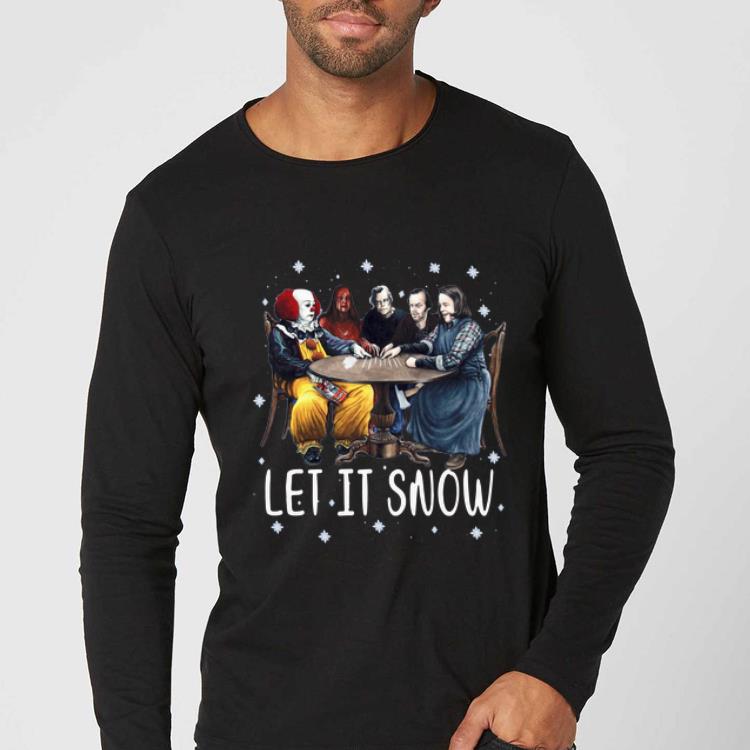 Official Stephen King Horror Let It Snow Merry Christmas shirt 4 - Official Stephen King Horror Let It Snow Merry Christmas shirt