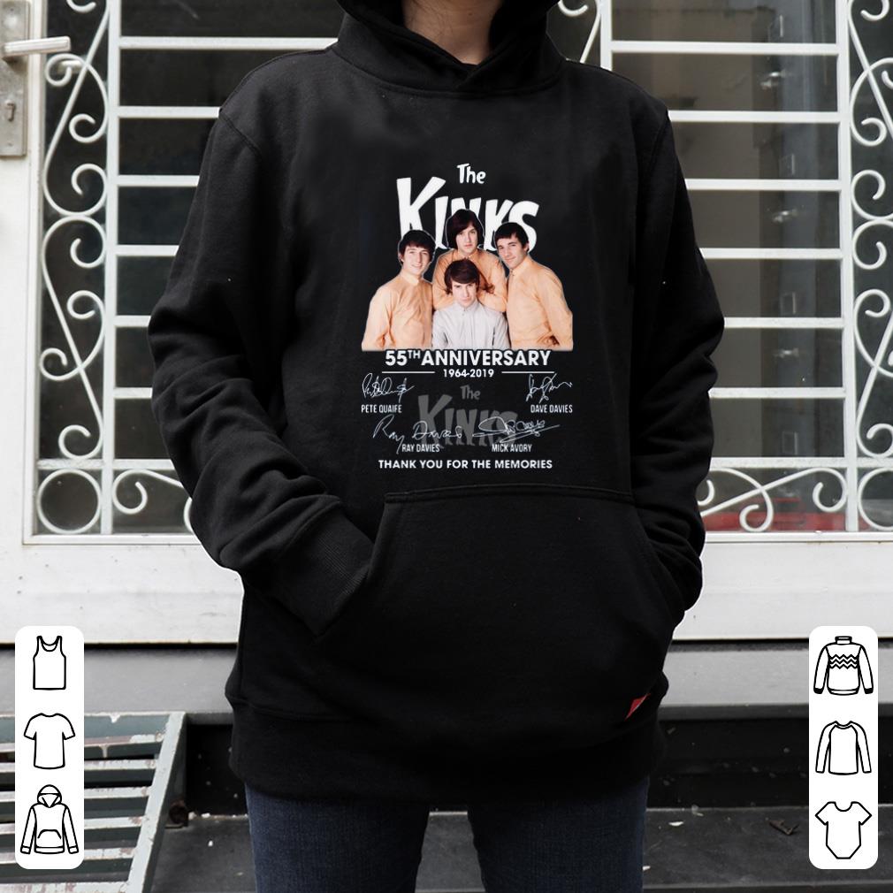 Official The Kinks 55th anniversary 1964 2019 thank you for the memories signatures shirt 4 - Official The Kinks 55th anniversary 1964 2019 thank you for the memories signatures shirt