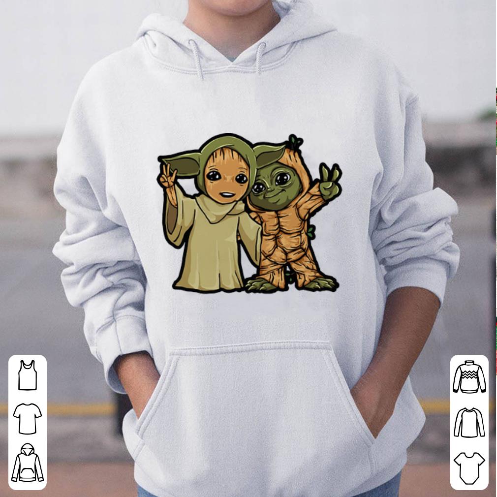 Original Baby Yoda And Baby Groot shirt 4 - Original Baby Yoda And Baby Groot shirt