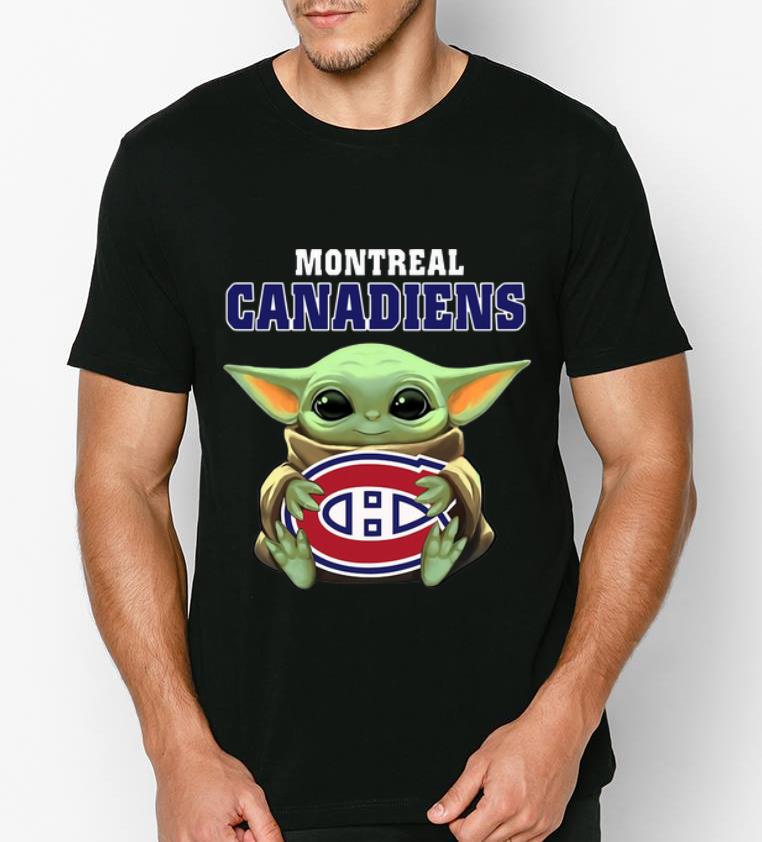 Original Baby Yoda Hug Montreal Canadiens NHL shirt 4 - Original Baby Yoda Hug Montreal Canadiens NHL shirt