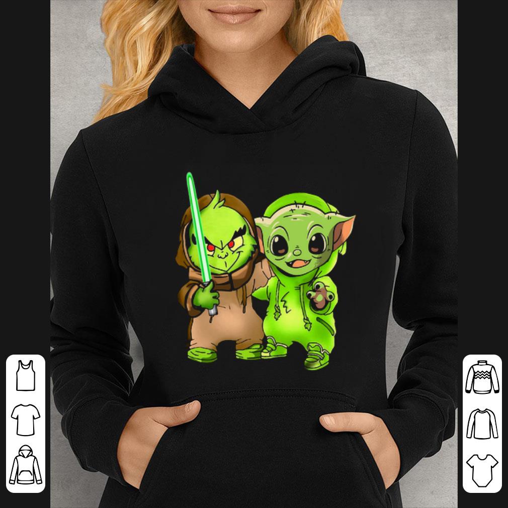 Original Baby Yoda and Baby Grinch shirt 4 - Original Baby Yoda and Baby Grinch shirt
