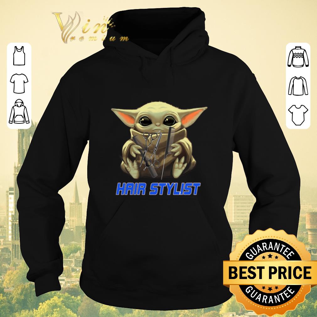 Original Baby Yoda hug Hair Stylist Star Wars Mandalorian shirt sweater 4 - Original Baby Yoda hug Hair Stylist Star Wars Mandalorian shirt sweater