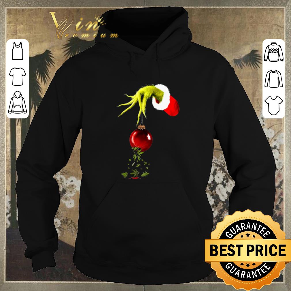 Original Grinch Santa hand holding Cannabis weed shirt sweater Original Grinch Santa hand holding Cannabis weed shirt sweater 4 - Original Grinch Santa hand holding Cannabis weed shirt sweater